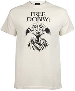 Harry Potter Free Dobby Women's Boyfriend Fit T-Shirt Sand, XL Donna