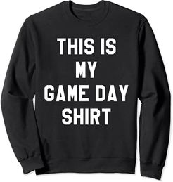 This is My Game Day Shirt,Football Game Day Shirts for Women Felpa