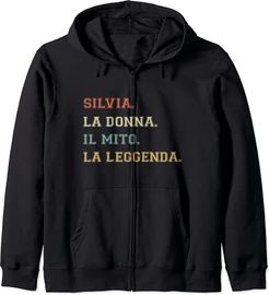 Silvia Donna Il Mito La Leggenda Divertente Personalizzato Felpa con Cappuccio