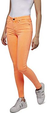 New Luz Jeans, Orange Fluo 649, 28 W / 30 L Donna