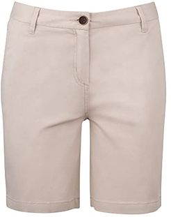 Carson Shorts Pantaloncini Eleganti, Beige, XL Donna