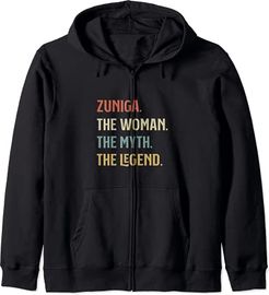 Zuniga The Woman Mito E Leggenda Divertente Nome Personalizzato Felpa con Cappuccio