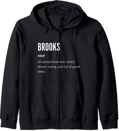 Brooks Gifts, sostantivo, un uomo eccezionale Felpa con Cappuccio