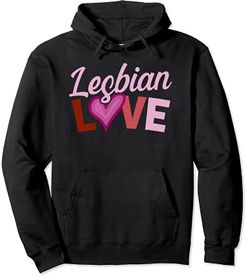 Lesbian Love Heart Couple LGBTQ Gay Pride Flag Aesthetic Felpa con Cappuccio