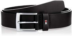 Adan Leather 3.5 Cintura, Black, 80 Uomo