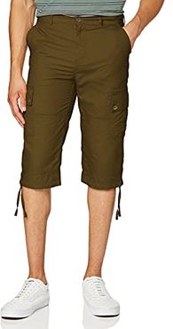 Marchio Amazon - find. Pantaloni Cargo in Cotone Uomo, Verde (Khaki), 38, Label: 38