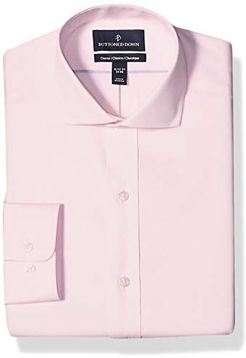 Classic Fit Cutaway Collar Solid Non-Iron Dress Shirt Camicia, Rosa (Light Pink), 15" Neck 34" Sleeve (Taglia Produttore:):)
