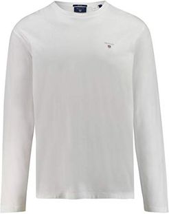 The Original LS T-Shirt Maglietta, Bianco (White 110), Large Uomo