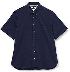 Slim Fine Twill Shirt S/s Camicia, Blu, M Uomo