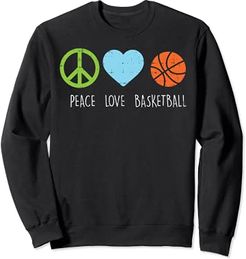 Peace Love Basketball Cool Hippie Baller Coach Men Women Felpa
