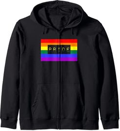 Cute Trendy Unique LGBTQ Gay Pride Flag Stuff Queer Quote Felpa con Cappuccio
