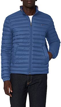 Packable Down Jacket Giacca, Blu, X-Small Uomo