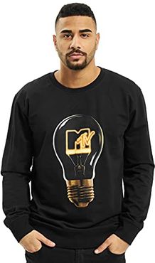 Herren Mtv High Energy Crewneck Sweatshirts, Black, S