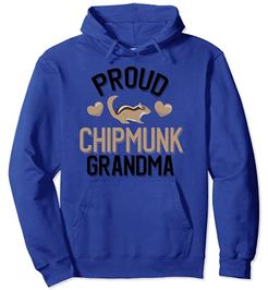 Proud Chipmunk Grandma Felpa con Cappuccio