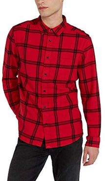 LS 1pkt Shirt Camicia, Rosso (Crimson Red X51), X-Large Uomo