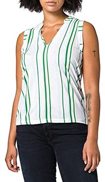 Camicia, Multicolore (Multicolor Striped W/Green Lake 318302), Large Donna