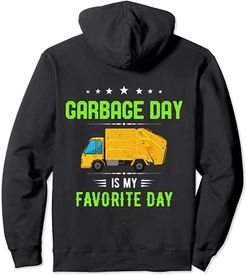 Garbage Day is My Favorite Day Garbage Truck Kids Men Gifts Felpa con Cappuccio