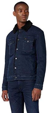 Sherpa Jacket Giacca in Jeans, Blu (Javlin Blue 510), Large Uomo