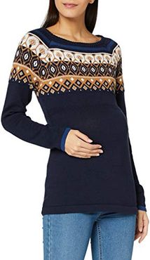 Sweater LS Pullover, Night Sky Blue/485, M Donna