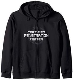 Certified Penetration Tester Ethical White Hat Hacker Gift Felpa con Cappuccio