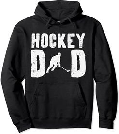 Ice Hockey Dad Cool Fathers Day Player Goalie Coach Papa Men Felpa con Cappuccio