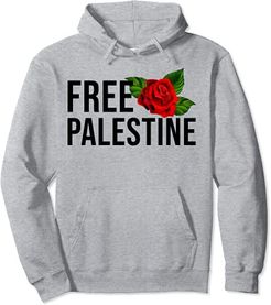 Palestine Free Palestine Free Gaza Palestine Flag Arabic Felpa con Cappuccio