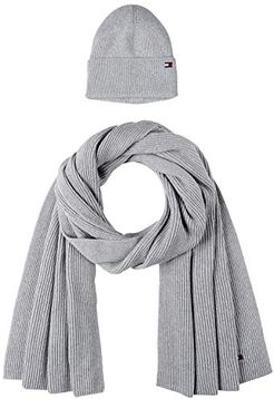 Essential Knit Beanie & Scarf GP Set di Accessori Invernali, Clay Pink, OS Donna