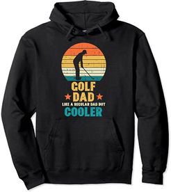 Golf Dad Cooler Retro Fathers Day Golfer Daddy Papa Men Felpa con Cappuccio