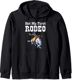 Not My First Rodeo Funny Western Vintage Hipster Felpa con Cappuccio