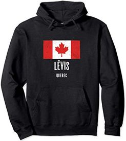 Città di Lévis - CANADA | Bandiera Canadese Souvenir - Felpa con Cappuccio