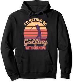 Rather Be Golfing Funny Grande regalo per gli amanti del Felpa con Cappuccio