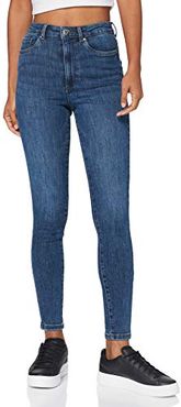 VMLOA HR Skinny Jeans VI374 GA Noos, Medium Blue Denim, L Donna