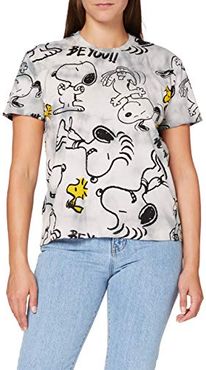 TS_Snoopy T-Shirt, Nero, XL Donna