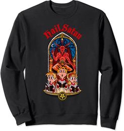 Baphomet Death Metal Cute Satanic Cult Clothing: Hail Satan Felpa