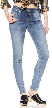 New Luz Hyper Bio Jeans, Medium Blue 9, 29 W / 30 L Donna