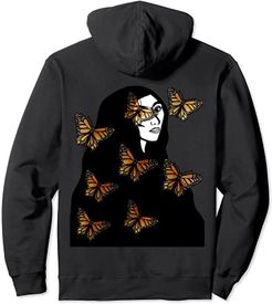 Monarch Butterflies Farfalle monarca Dea Donna Natura Felpa con Cappuccio