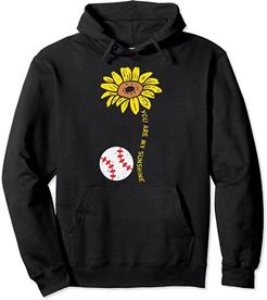 Sunflower Sunshine Baseball Softball Sports Men Women Kids Felpa con Cappuccio