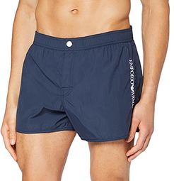 Swimwear Shorts Embroidery Logo Costume da Bagno, Black, 50 Uomo