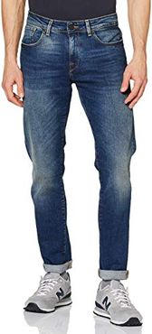 SHNSTRAIGHT-Scott 1428 M.Blue ST Jeans Straight, Blu (Medium Blue Denim), W33/L30 (Taglia Produttore: 33) Uomo