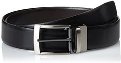 Belt Cintura, Multicolore (Black-D – Brown 10-52), 90 Uomo