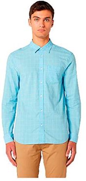 LS 1 Pkt Shirt Camicia, Blu (Cerulean Blue Xvt), Medium Uomo