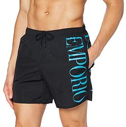Swimwear Boxer Eco Conscious New Basics Costume da Bagno, Black, 54 Uomo