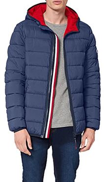 Tjm Essential Padded Hood Jacket Giacca Sportiva, Blu (Blue Cbk), Medium Uomo