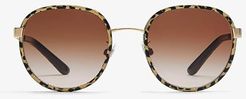 DG2227J (Leopard Glitter Gold/Brown Gradient) Fashion Sunglasses