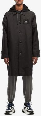 Hooded Mac Coat (Black) Men's Clothing