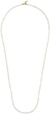 18K Gold Plated Sterling Silver Chain Necklace (Yellow Gold) Necklace