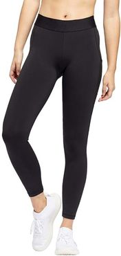 Alphaskin Sport 7/8 Tights (Black/White) Women's Casual Pants