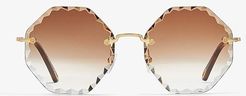 Rosie - CE143SL (Gold/Gradient Brown) Fashion Sunglasses