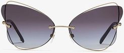 0VA2031 (Pale Gold/Gradient Gray) Fashion Sunglasses