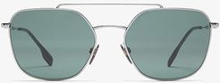 0BE3107 (Gunmetal/Green) Fashion Sunglasses